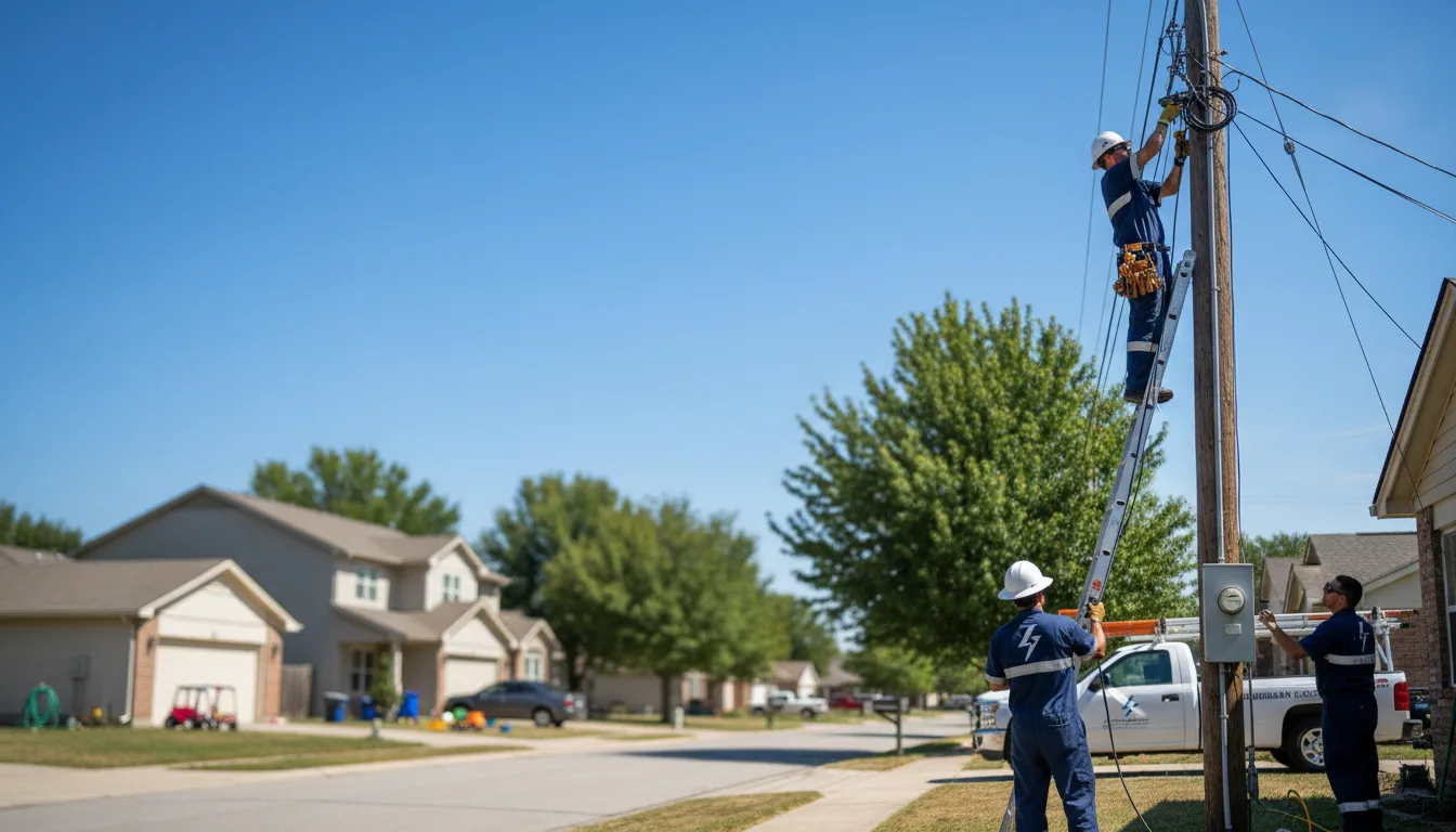 Residential electrician providing installation services in Harrisville, PA